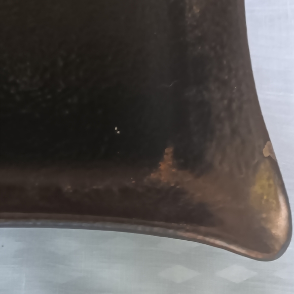 Vintage Sascha Brastoff Gold and Black Square Pottery Dish - Picture 9 of 11